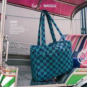 Baggu Checkered Cloud Carry On. Brand new!